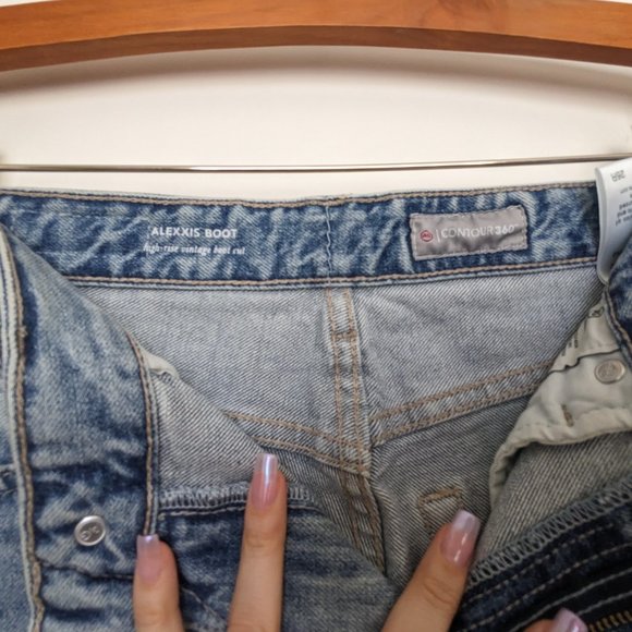 AG Adriano Goldschmied jeans alexxis boot jean high rise in color sundance - Picture 5 of 5